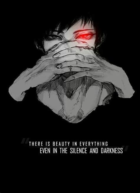 Idk why people think darkness and silence is scary when really darkness ...