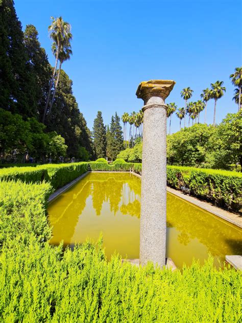 Gardens in Alcazar of Seville, Spain Stock Image - Image of hedge, andalusian: 35434901