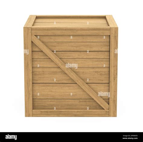 Wooden Crate Isolated Stock Photo - Alamy