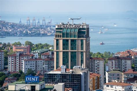 Aerial View of Renaissance Istanbul Polat Bosphorus Hotel in Besiktas District. Editorial Image ...