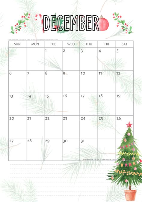 Christmas 2021 Calendar Printable - Latest News Update