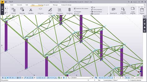 How to brace steel truss in TEKLA STRUCTURES 2017 - YouTube