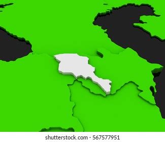 Armenia Map Green Background 3d Illustration Stock Illustration 567577951 | Shutterstock