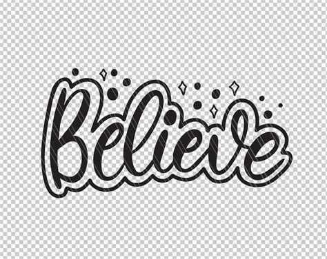 Believe svg Believe sign svg Christmas SVG Screen printing | Etsy