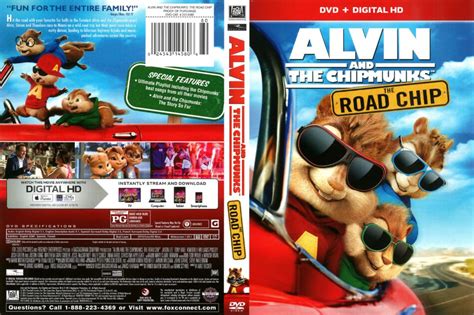 Alvin and the Chipmunks: The Road Chip (2015) R1 DVD Cover - DVDcover.Com