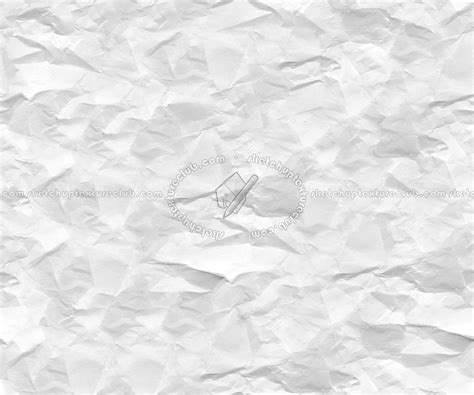 White crumpled paper texture seamless 10828