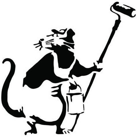 Banksy Rat Custom Personal Decal Vinyl Sticker for Cars Trucks Walls Macbook Cell Phones iPhone ...