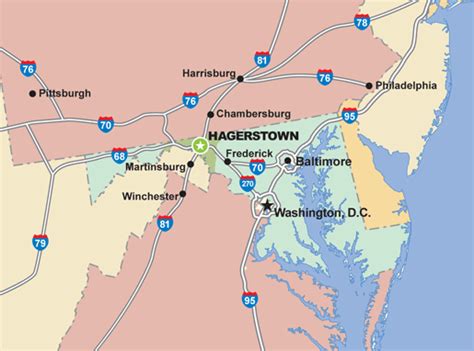 Hagerstown Maryland Map - ToursMaps.com