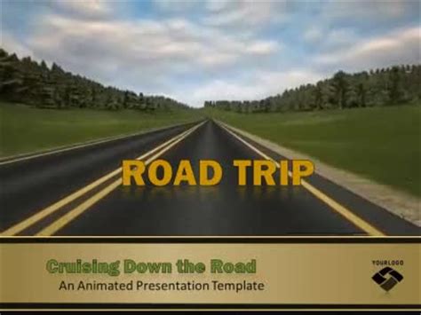 Free Road Trip Powerpoint Template - PRINTABLE TEMPLATES