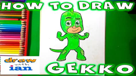 Cómo dibujar a Gekko de PJ Masks