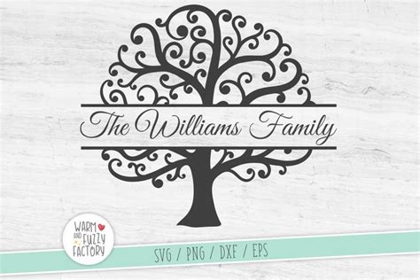 Split monogram tree svg, Family tree svg, Family reunion svg - Free Design of The Week | Design ...