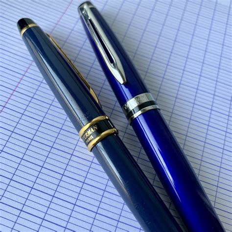 Waterman Fountain Pen Phileas Kultur Iridescent Blue Fountain Pen Fine ...