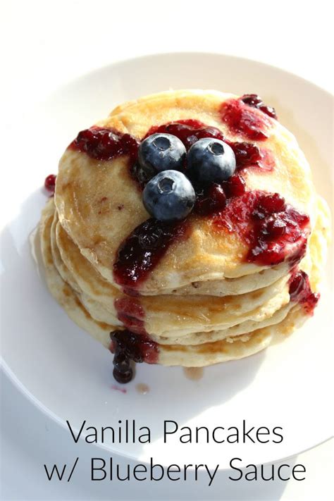 Vanilla Pancakes with Lingonberry Blueberry Sauce | The Taylor House