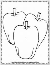 Apple Fruit Coloring Pages Printable  Free Kids sketch template
