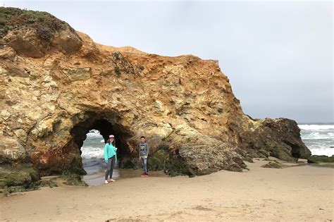 Sandy Pescadero State Beach On California's Highway One