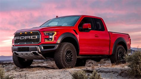 Ford F-150 Raptor, Pickup, Red Car, Car, 1080P, Ford F-150 Raptor SuperCab, Ford HD Wallpaper