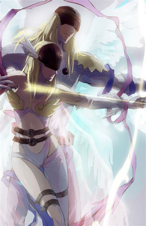 Angemon and Angewomon | Angewomon, Digimon y Digimon adventure