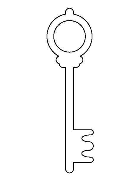 Printable Skeleton Key Template