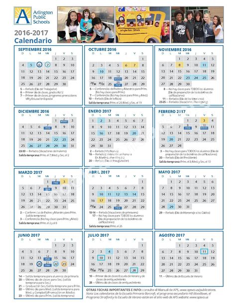 Arlington County Public Schools Calendars – Arlington, VA