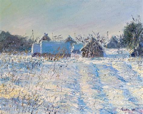 Winter, oil on canvas : r/oilpainting