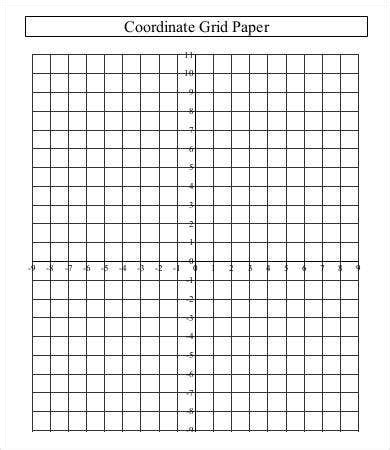 printable coordinate grid paper templates at - 8 best images of blank ...