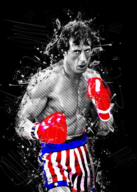 'Rocky Balboa ' Poster by San Illustrator | Displate in 2022 | Rocky balboa poster, Rocky balboa ...