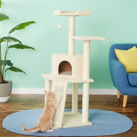 Frisco 52-in Cat Tree, Cream - Chewy.com