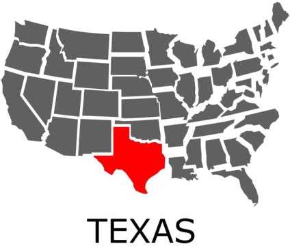Texas Map Illustration White Shape States Vector, White, Shape, States PNG and Vector with ...