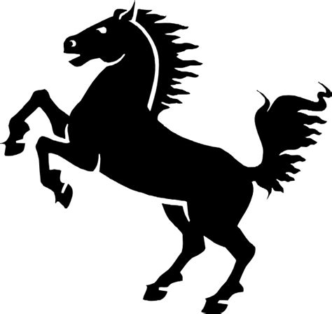 Black Horse clip art Free vector in Open office drawing svg ( .svg ) vector illustration graphic ...