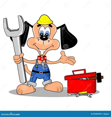 Cartoon DIY Repair Man | CartoonDealer.com #25504949