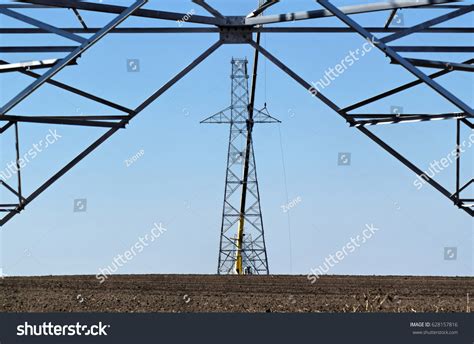 Construction High Voltage Power Lines Stock Photo 628157816 | Shutterstock