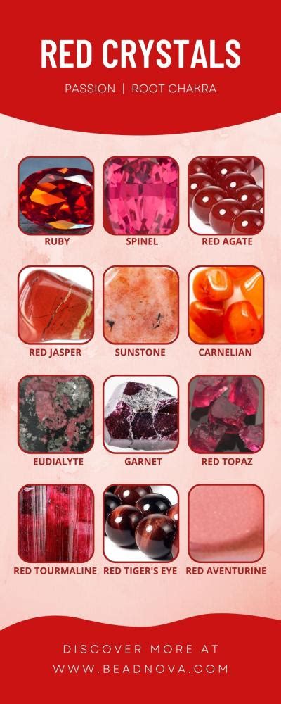 Red Crystals List: Names, Meaning, Healing, and Uses - Beadnova