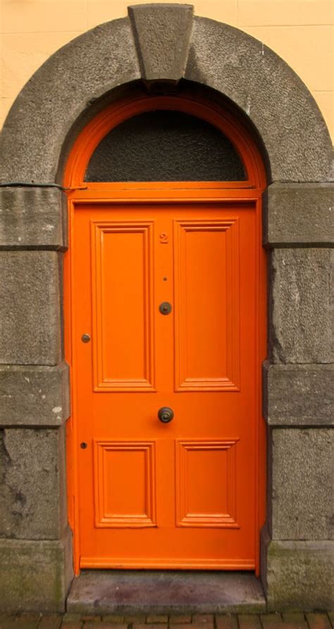 Orange Door | Orange door, Gorgeous doors, Unique doors