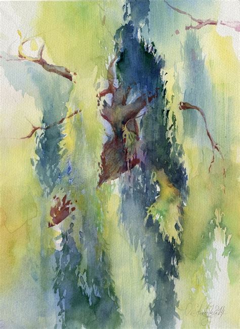 Willow Tree painting tree print watercolor tree print or