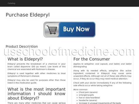 Purchase Eldepryl | Selegiline (emsam Eldepryl Zelapar) - Buy ...