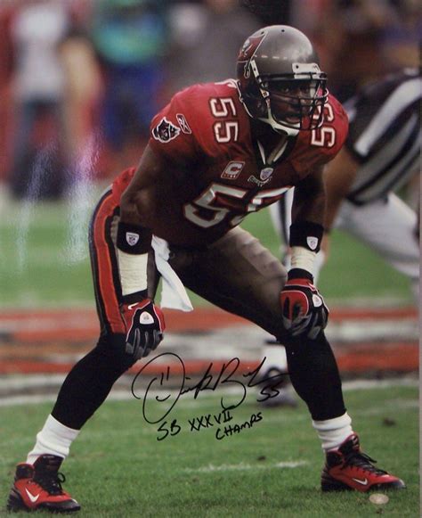 Derrick Brooks Autographed Hand Signed Tampa Bay Buccaneers Bucs 16x20 ...