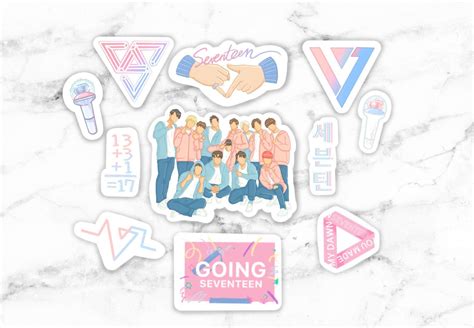 Seventeen Stickers Printable