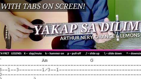 yakap sa dilim fingerstyle tabs | abz collado | arthur nery | orange and lemons - YouTube