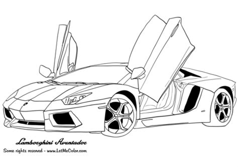 Gambar Lamborghini Aventador Coloring Page Free Printable Pages Click Version Sports di Rebanas ...