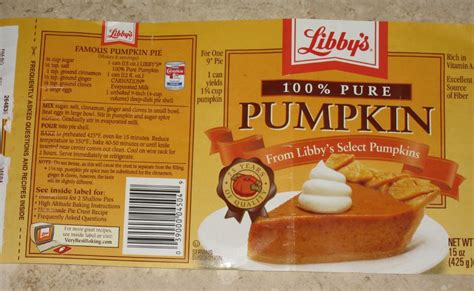 libby's pumpkin pie mix directions