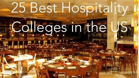 25 Best Hospitality Colleges in the US - Successful Student