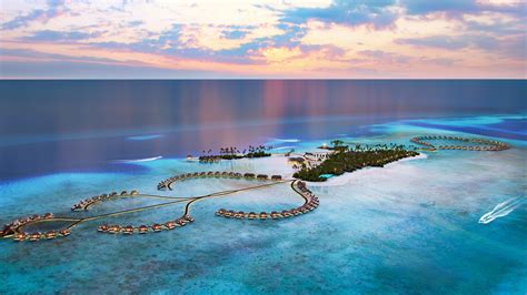 Download wallpaper 2560x1440 maldives, resorts, aerial view, island, sea, dual wide 16:9 ...