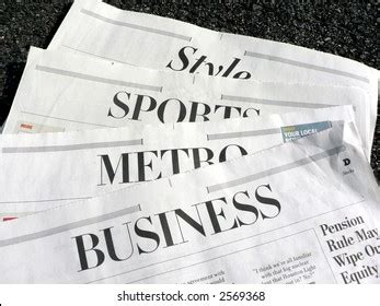 Newspaper sections : 1 828 images, photos et images vectorielles de stock | Shutterstock