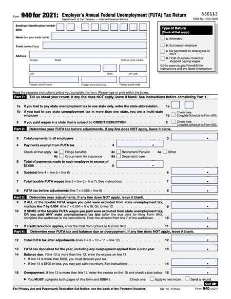 2023 Irs Form 940 - Printable Forms Free Online