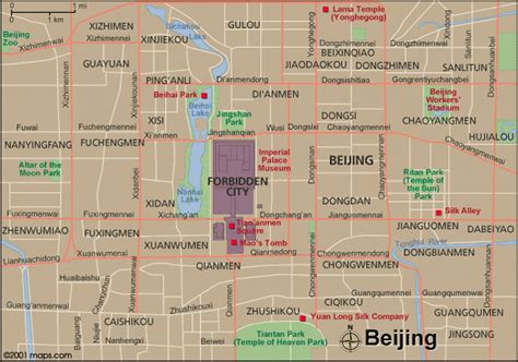 Map of Beijing, China