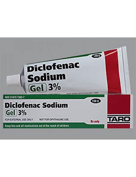 DICLOFENAC SOD 3% (SOLARAZE) GEL 100GM