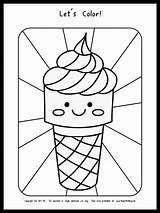 Ice Cream Cone Coloring Page {FREE Printable}  The Art Kit sketch template