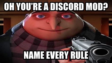 Oh you're a Discord MOD, name every RULE (discord mod meme compilation) || Discord Admin Meme ...