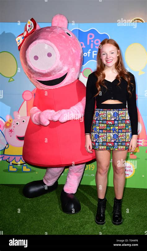 Harley Bird arriving for the gala screening of Peppa Pig Festival of Fun at Vue, Leicester ...