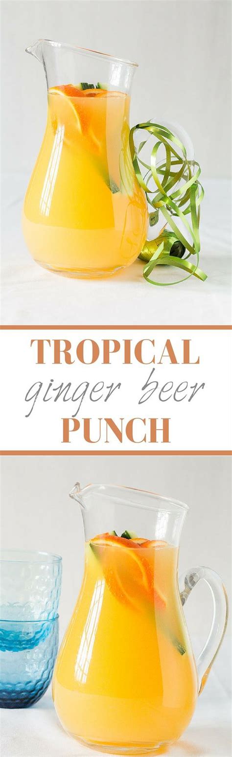 Tropical Ginger Beer Punch Recipe | Recipes From A Pantry | Beer punch ...